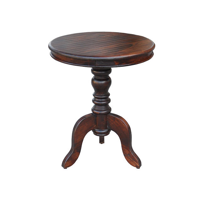 Round Accent Table, Walnut