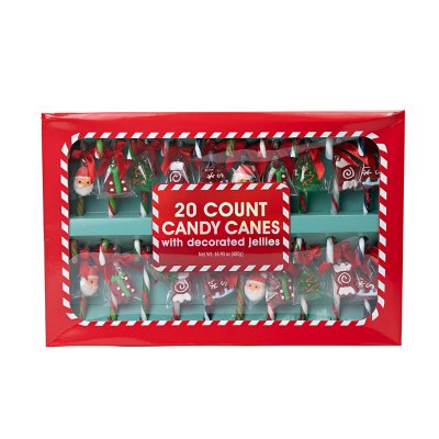 Holiday Candy Canes with Decorated Jellies (20 ct.) Sam's Club
