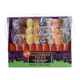 24PK Halloween Jelly & Swirl Pops, 13.54 oz.		