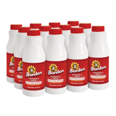 Borden Whole Milk Pints (12 oz., 12 pk.) - Sam's Club