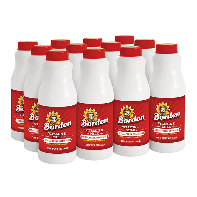 Borden Whole Milk  Pints (12 oz., 12 pk.)