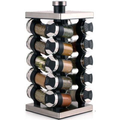 Orii 20 Jar Stainless Steel Rotating Spice Rack with Spices Included -  Sam's Club