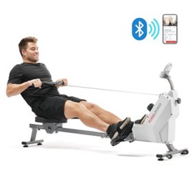 Sunny Health & Fitness SMART Compact Foldable Magnetic Rowing Machine with Bluetooth Connectivity