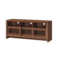 Techni Mobili Modern TV Stand with Storage, Hickory