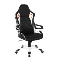 Techni Mobili Racing Style Home/Office Chair, Black