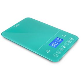 Ozeri Touch III 22 lbs (10 kg) Digital Kitchen Scale with Calorie Counter, Tempered Glass (Assorted Colors)