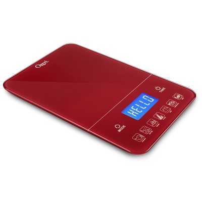 Ozeri Touch III 22 lbs (10 kg) Digital Kitchen Scale with Calorie Counter, Tempered Glass 