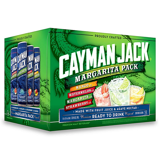 Cayman Jack Margarita Variety Pack 12 fl. oz. can, 12 pk.