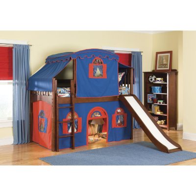 Mission Playhouse Tent Twin Loft Bed, Cherry - Sam's Club