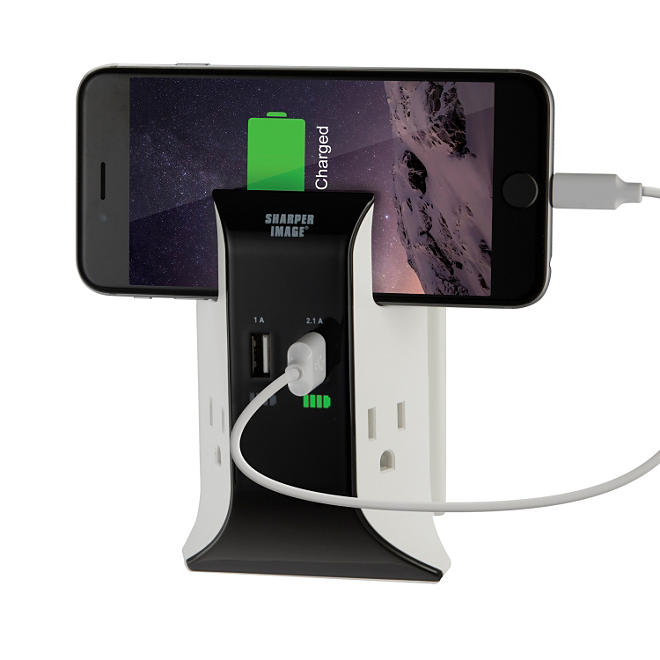 Sharper Image Visual Charge USB Wall Plate Charger