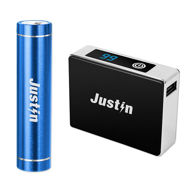Justin Rechargeable Pack-Up with Power Stick & Power Bank