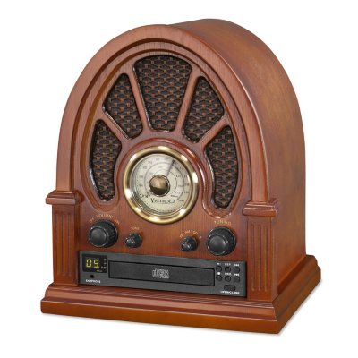 Classic Old Style FM AM Radio Retro Wood Radio with Bluetooth Play