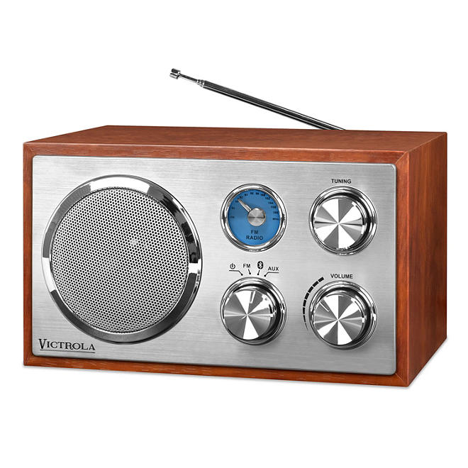 Victrola Wooden Desktop Bluetooth Stereo - Various Colors