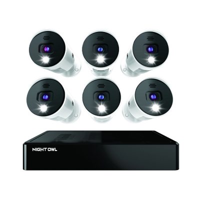 Night Owl Expandable 8 Channel Wired Bluetooth DVR with (6) Wired 4K UHD  Spotlight Cameras with Audio and 2TB Hard Drive - Sam's Club