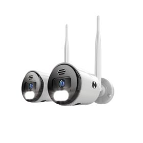 Night Owl Wi-Fi IP 4K HD Spotlight Cameras with 2-Way Audio, Preset Voice Alerts and Built-In Camera Siren 2-Pack