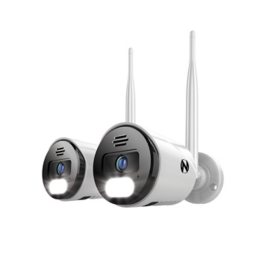 Night Owl Wi-Fi IP 4K HD Spotlight Cameras with 2-Way Audio, Preset Voice Alerts and Built-In Camera Siren (2-Pack)