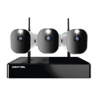 Night Owl Expandable 10 Channel Wi-Fi NVR with (3) 1080p Wire Free (Battery Powered) Spotlight Cameras and 1TB Hard Drive