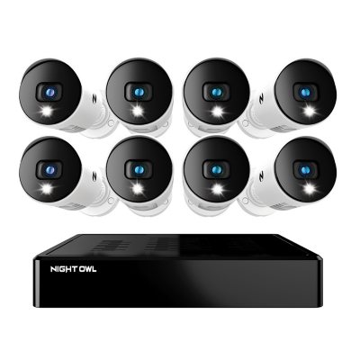 Night Owl 8 Channel 1080p Bluetooth DVR with 1TB Hard Drive and 8 Wired  1080p Spotlight Cameras - Sam's Club