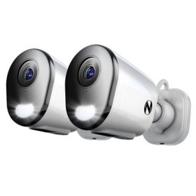 Night Owl Wi-Fi IP Plug-In 2K HD Deterrence Cameras with 2-Way Audio, 2-Pack
