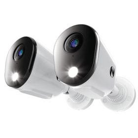 Night Owl Add On Wired 4K Deterrence Cameras with 2-Way Audio, 2-Pack