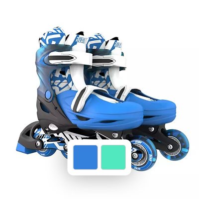 Yvolution Kidsâ€™ Neon Inline & Quad Skates adjustable sizes 2-12