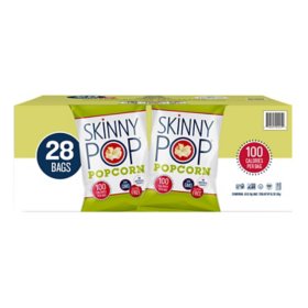 SkinnyPop Original Popcorn Snack Bags 0.65 oz., 28 pk.