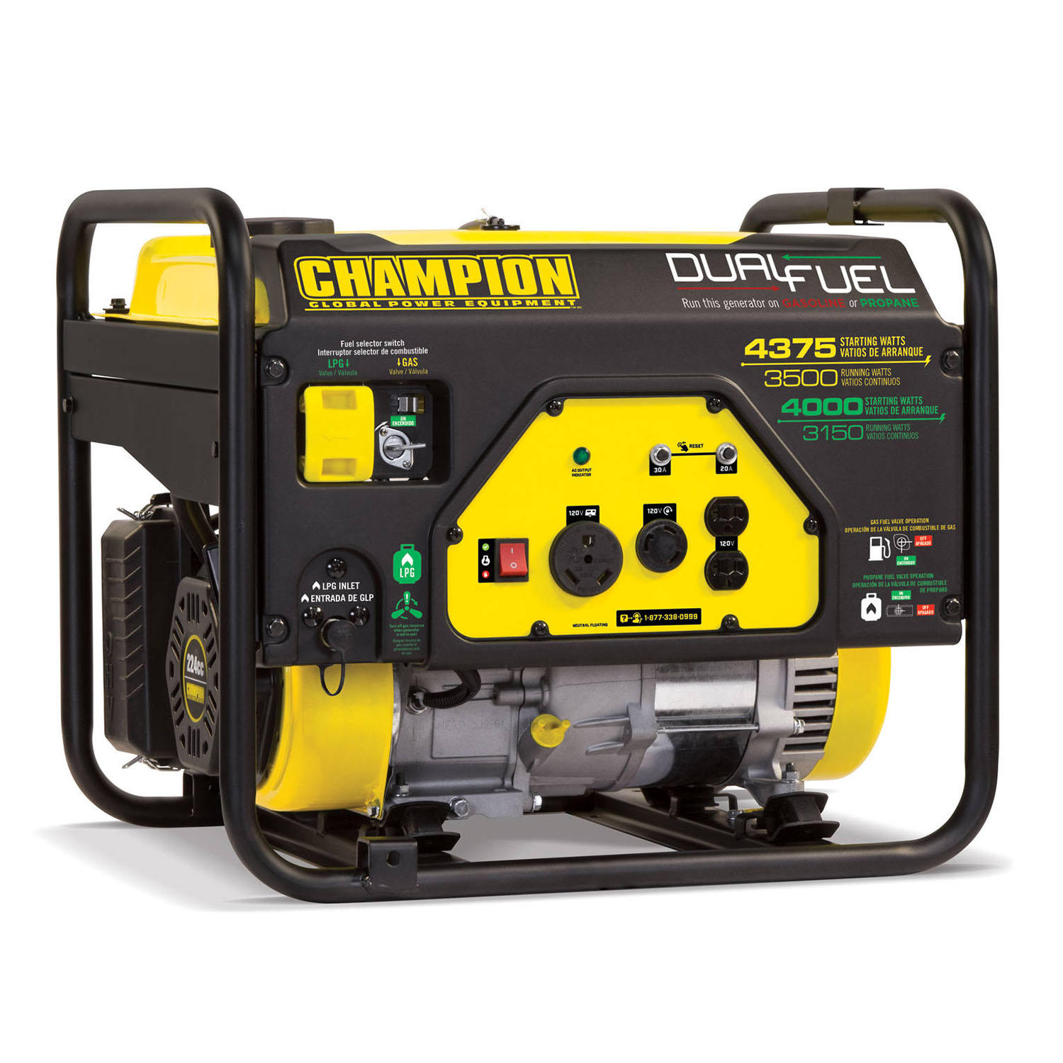 Champion Power Equipment 3500W / 4375W Dual Fuel Generator