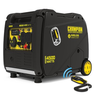 Champion Power Equipment 4500-Watt Wireless Remote Start Inverter Generator  - Sam's Club