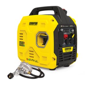 2500-Watt Dual Fuel Ultralight Portable Inverter Generator with Quiet Technology and CO Shield		