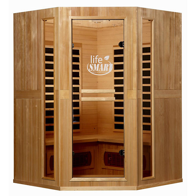 Euro Series 3-Person Corner InfraColor Sauna