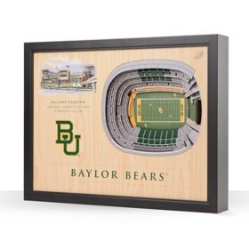 YouTheFan Baylor Bears 25-Layer Football Stadium View 3D Wall Art