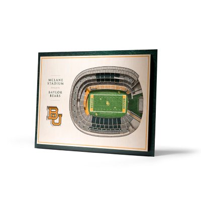 NCAA 5-Layer Stadium View 3D Wall Art - Baylor Bears:- Baylor Bears