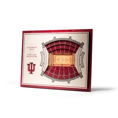 YouTheFan Indiana Hoosiers 17'x13' 3D 5 Layer Stadium View Wall Art