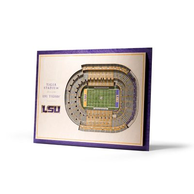YouTheFan LSU Tigers 17'x13' 3D 5 Layer Stadium View Wall Art