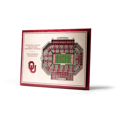 NCAA 5-Layer Stadium View 3D Wall Art - Oklahoma Sooners:- Oklahoma Sooners