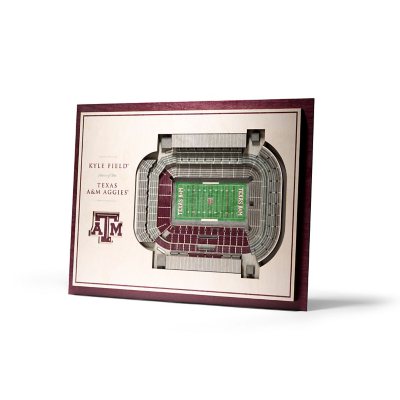 YouTheFan Texas A &amp; M Aggies 17'x13' 3D 5 Layer Stadium View Wall Art