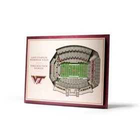 YouTheFan Virginia Tech Hokies 17"x13" 3D 5 Layer Stadium View Wall Art