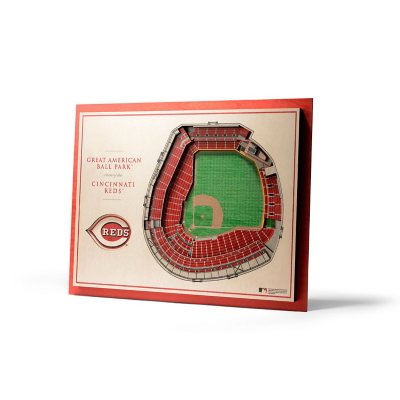 5-Layer StadiumView 3D Wall Art - Cincinnati Reds:- Cincinnati Reds