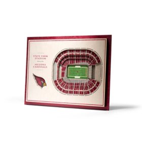 YouTheFan NFL 5-Layer Stadium View 3D Wall Art (Assorted Teams)