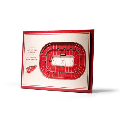 NHL 5-Layer StadiumView 3D Wall Art - Detroit Red Wings:- Detroit Red Wings