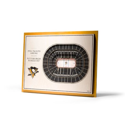 NHL 5-Layer StadiumView 3D Wall Art - Pittsburgh Penguins:- Pittsburgh Penguins