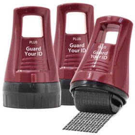 Guard Your ID Advanced X Wide Roller 3-Pack, Assorted Colors