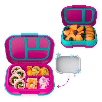 Bentgo Kids Chill Lunch & Snack Box with Removable Ice Pack  Fuchsia/Teal