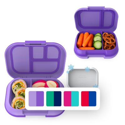 Bentgo Kids' Chill Lunch Box, Bento-Style Solution, 4 Compartments &  Removable Ice Pack - Fuchsia/Teal