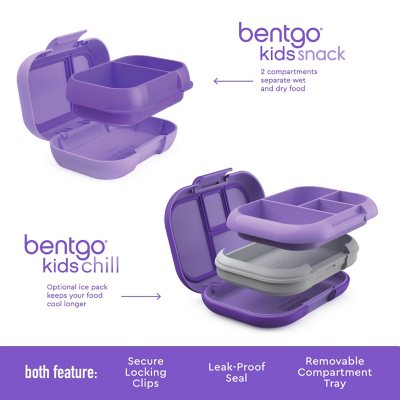 Bentgo Kids Leakproof Children's Lunch Box, Purple