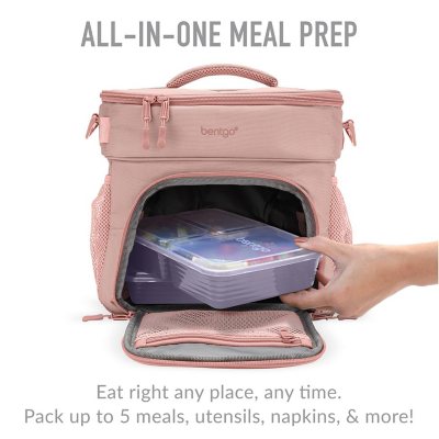 Bentgo Classic Lunch Box & Deluxe Bag | Bento Box & Lunch Bag Gray