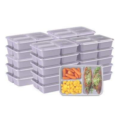 Bentgo Prep 20-Piece 3-Compartment Meal Prep Set