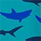 Sharks, variant on Bentgo Kids 2-Pack Stainless Steel Lunch Box & Water Bottle Set