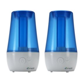 PureGuardian® H965AR 70-Hour Ultrasonic Cool Mist Humidifier with Aromatherapy, Table Top, 1-Gallon 2 pk.