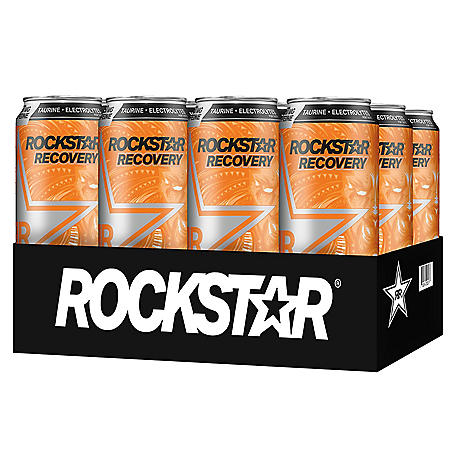 Rockstar Recovery Orange Energy Drink (16 fl. oz., 12 pk.)